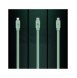 Baseus Traction Series 3-i-1 infällbar kabel USB Typ C - micro USB / USB Typ C / Lightning Power Delivery 100W 1,7 m grön (CAQY0