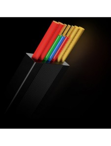 Baseus Traction Series 3-i-1 infällbar kabel USB Typ C - micro USB / USB Typ C / Lightning Power Delivery 100W 1,7 m grön (CAQY0