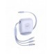 Baseus Traction Series 3-i-1 infällbar kabel USB Typ C - micro USB / USB Typ C / Lightning Power Delivery 100W 1,7m lila (CAQY00