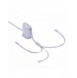 Baseus Traction Series 3-i-1 infällbar kabel USB Typ C - micro USB / USB Typ C / Lightning Power Delivery 100W 1,7m lila (CAQY00