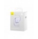 Baseus Traction Series 3-i-1 infällbar kabel USB Typ C - micro USB / USB Typ C / Lightning Power Delivery 100W 1,7m lila (CAQY00