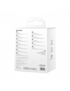 Baseus Traction Series 3-i-1 infällbar kabel USB Typ C - micro USB / USB Typ C / Lightning Power Delivery 100W 1,7m lila (CAQY00