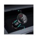 Baseus 2x USB 4.8A 24W billaddare med LCD + 3in1 kabel USB - USB Typ C / micro USB / Lightning 1.2m svart (TZCCBX-0G)