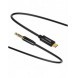 Baseus stereoljudkabel AUX 3,5 mm minijack - USB Typ C för surfplatta 120cm svart (CAM01-01)