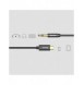 Baseus stereoljudkabel AUX 3,5 mm minijack - USB Typ C för surfplatta 120cm svart (CAM01-01)