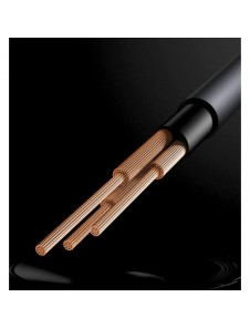 Baseus stereoljudkabel AUX 3,5 mm minijack - USB Typ C för surfplatta 120cm svart (CAM01-01)