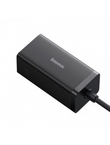 Baseus snabbladdare GaN5 Pro HUB HDMI 2 x USB-C / USB-A / HDMI 4K 30Hz 1,5m svart + USB-C-kabel - USB-C 100W 40Gb/s (USB4) 1m (C
