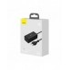 Baseus snabbladdare GaN5 Pro HUB HDMI 2 x USB-C / USB-A / HDMI 4K 30Hz 1,5m svart + USB-C-kabel - USB-C 100W 40Gb/s (USB4) 1m (C