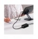Baseus snabbladdare GaN5 Pro HUB HDMI 2 x USB-C / USB-A / HDMI 4K 30Hz 1,5m svart + USB-C-kabel - USB-C 100W 40Gb/s (USB4) 1m (C