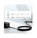 Baseus snabbladdare GaN5 Pro HUB HDMI 2 x USB-C / USB-A / HDMI 4K 30Hz 1,5m svart + USB-C-kabel - USB-C 100W 40Gb/s (USB4) 1m (C