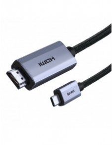 Baseus High Definition Series adapterkabel USB Typ C - HDMI 2.0 4K 60Hz 2m svart (WKGQ010101)