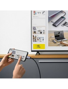 Baseus High Definition Series adapterkabel USB Typ C - HDMI 2.0 4K 60Hz 2m svart (WKGQ010101)