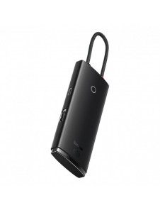 Baseus Lite Series HUB-adapter USB Typ C - HDMI / 4x USB 3.0 20cm svart (WKQX040001)