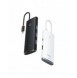 Baseus Lite Series HUB-adapter USB Typ C - HDMI / 4x USB 3.0 20cm svart (WKQX040001)