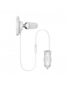 Baseus trådlös billaddare med MagSafe 15W hållare för luftventil + USB Typ C 25W vit (CW01)