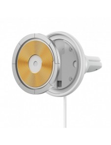 Baseus trådlös billaddare med MagSafe 15W hållare för luftventil + USB Typ C 25W vit (CW01)