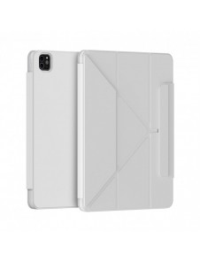 Baseus Safattach Y-typ fodral för iPad Pro 12,9" 2018/2020/2021 skal med ställ vit (ARCX010102)