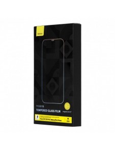 Baseus helskärmshärdat glas för iPhone 14 Plus / 13 Pro Max med högtalarskydd 0,4 mm + monteringssats