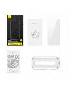Baseus helskärmshärdat glas för iPhone 14 Plus / 13 Pro Max med högtalarskydd 0,4 mm + monteringssats
