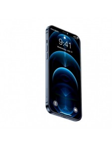 Baseus 2x härdat glas 0,3 mm Anti Spy helskärmsram iPhone 12 Pro / iPhone 12 (SGAPIPH61P-KS01) (fodralvänlig)
