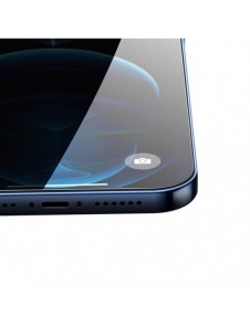 Baseus 2x härdat glas 0,3 mm Anti Spy helskärmsram iPhone 12 Pro / iPhone 12 (SGAPIPH61P-KS01) (fodralvänlig)