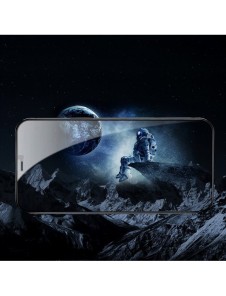 Baseus 2x härdat glas 0,3 mm Anti Spy helskärmsram iPhone 12 Pro / iPhone 12 (SGAPIPH61P-KS01) (fodralvänlig)