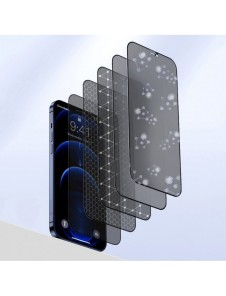 Baseus 2x härdat glas 0,3 mm Anti Spy helskärmsram iPhone 12 Pro / iPhone 12 (SGAPIPH61P-KS01) (fodralvänlig)