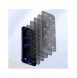 Baseus 2x härdat glas 0,3 mm Anti Spy helskärmsram iPhone 12 Pro / iPhone 12 (SGAPIPH61P-KS01) (fodralvänlig)