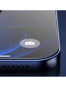 Baseus 2x härdat glas 0,3 mm Anti Spy helskärmsram iPhone 12 Pro / iPhone 12 (SGAPIPH61P-KS01) (fodralvänlig)