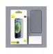 Baseus 2x härdat glas 0,3 mm Anti Spy helskärmsram iPhone 12 Pro / iPhone 12 (SGAPIPH61P-KS01) (fodralvänlig)