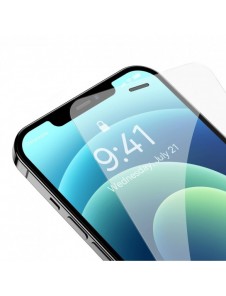 Baseus helskärmshärdat glas för iPhone 12 Pro / 12 med högtalarskydd 0,4 mm + monteringssats
