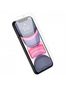 Baseus helskärmshärdat glas för iPhone 11 / XR med högtalarskydd 0,4 mm + monteringssats