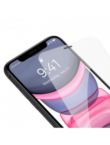 Baseus helskärmshärdat glas för iPhone 11 / XR med högtalarskydd 0,4 mm + monteringssats
