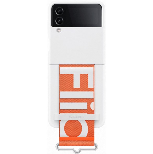 Samsung EF-GF721TWE Silicone Cover with Strap for Galaxy Z Flip 4 Vit