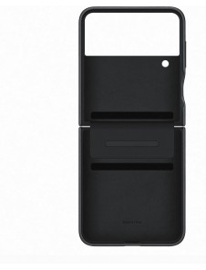Samsung Galaxy Z FLIP4 Läderfack Svart EF-VF721LBE