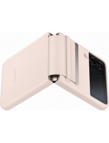 Samsung Galaxy Z FLIP4 Läderfack Rosa EF-VF721LPE