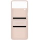 Samsung Galaxy Z FLIP4 Läderfack Rosa EF-VF721LPE