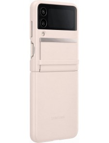 Samsung Galaxy Z FLIP4 Läderfack Rosa EF-VF721LPE