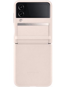 Samsung Galaxy Z FLIP4 Läderfack Rosa EF-VF721LPE