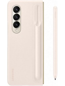 Samsung Galaxy Z Fold4 stående skal med Pen Sand EF-OF93PCUE
