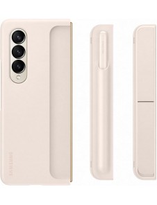 Samsung Galaxy Z Fold4 stående skal med Pen Sand EF-OF93PCUE