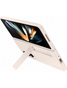 Samsung Galaxy Z Fold4 stående skal med Pen Sand EF-OF93PCUE