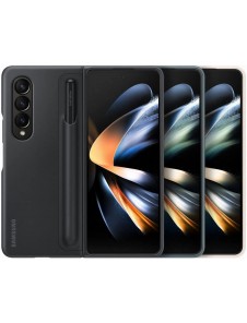 Samsung Galaxy Z Fold4 stående skal med Pen Sand EF-OF93PCUE