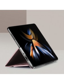 Samsung Galaxy Z Fold5 5G Dux Ducis Bril Wallet Flip Läderfodral - Rosa