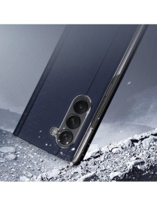 Dux Ducis Bril Läder Flip Wallet-fodral till Samsung Galaxy Z Fold5 5G - Blå