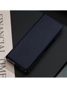 Dux Ducis Bril Läder Flip Wallet-fodral till Samsung Galaxy Z Fold5 5G - Blå
