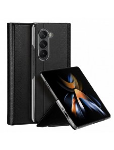Dux Ducis Bril Läder Flip Wallet-fodral till Samsung Galaxy Z Fold5 5G - Svart