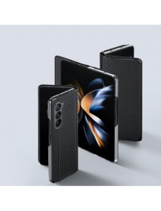 Dux Ducis Bril Läder Flip Wallet-fodral till Samsung Galaxy Z Fold5 5G - Svart