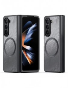 Samsung Galaxy Z Fold5 5G pansarfodral kompatibelt med MagSafe Dux Ducis Aimo Mag - svart