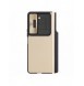 Läderfodral med flip och kameraskydd för Samsung Galaxy Z Fold 5 Nillkin Qin Leather Pro - Guld